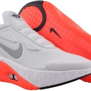 Nike White and Bright Orange Athletic Shoes